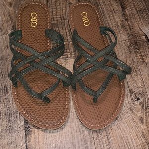 NEW Army green sandals